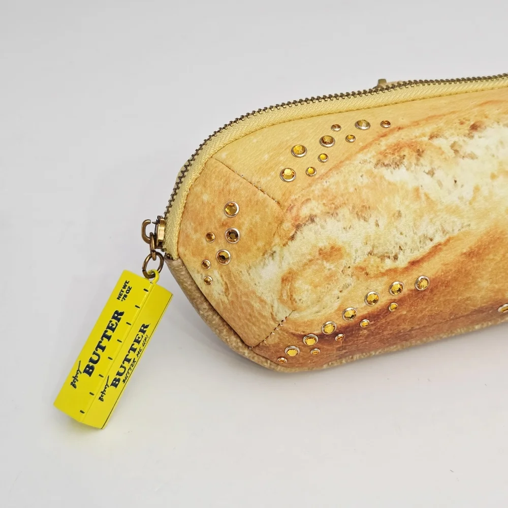 RARE BETSEY JOHNSON J'TAIME CARBS BAG-UETTE CLUTCH CROSSBODY BAG - Picture 7 of 15